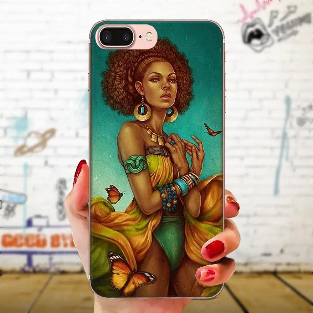 Афро Королева Poppin для Xiaomi Redmi Mi 4 7A 9T K20 CC9 CC9e Note 7 9 Y3 SE Pro Prime Go Play мягкий резиновый