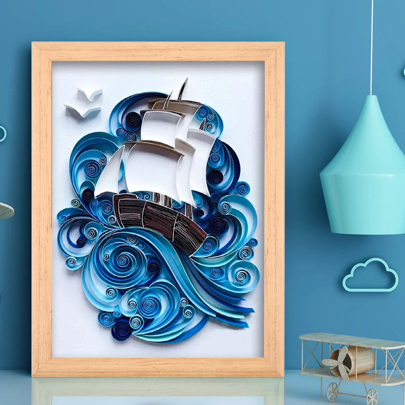 DIY de papel quilling a vela papel de arte casa decoraci&oacute;n de papel para filigrana de Artes y Oficios de origami conjunto de herramientas para filigrana de papel-3