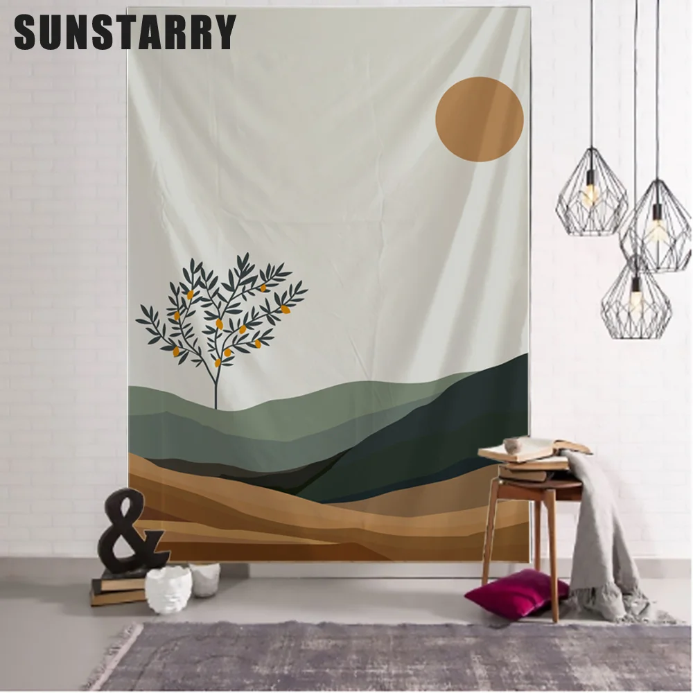 

Декорации, искусство, богемный настенный богемный принт, ткань из микрофибры, украшение для дома, настенный гобелен