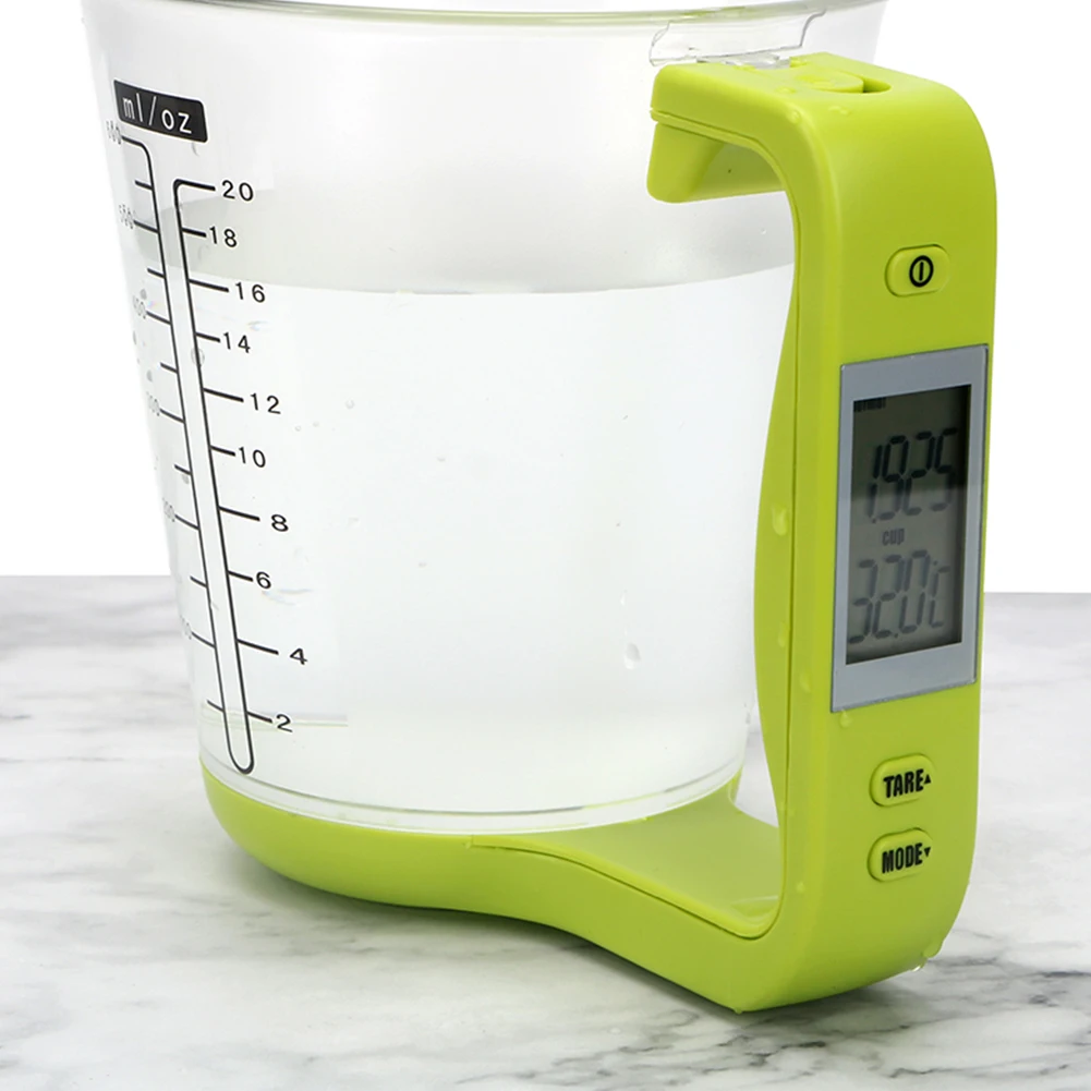 

Electronic Measuring Cup Kitchen Scales Digital Beaker Host Weigh Temperature Measurement Cups LCD Display Measuring CupTool