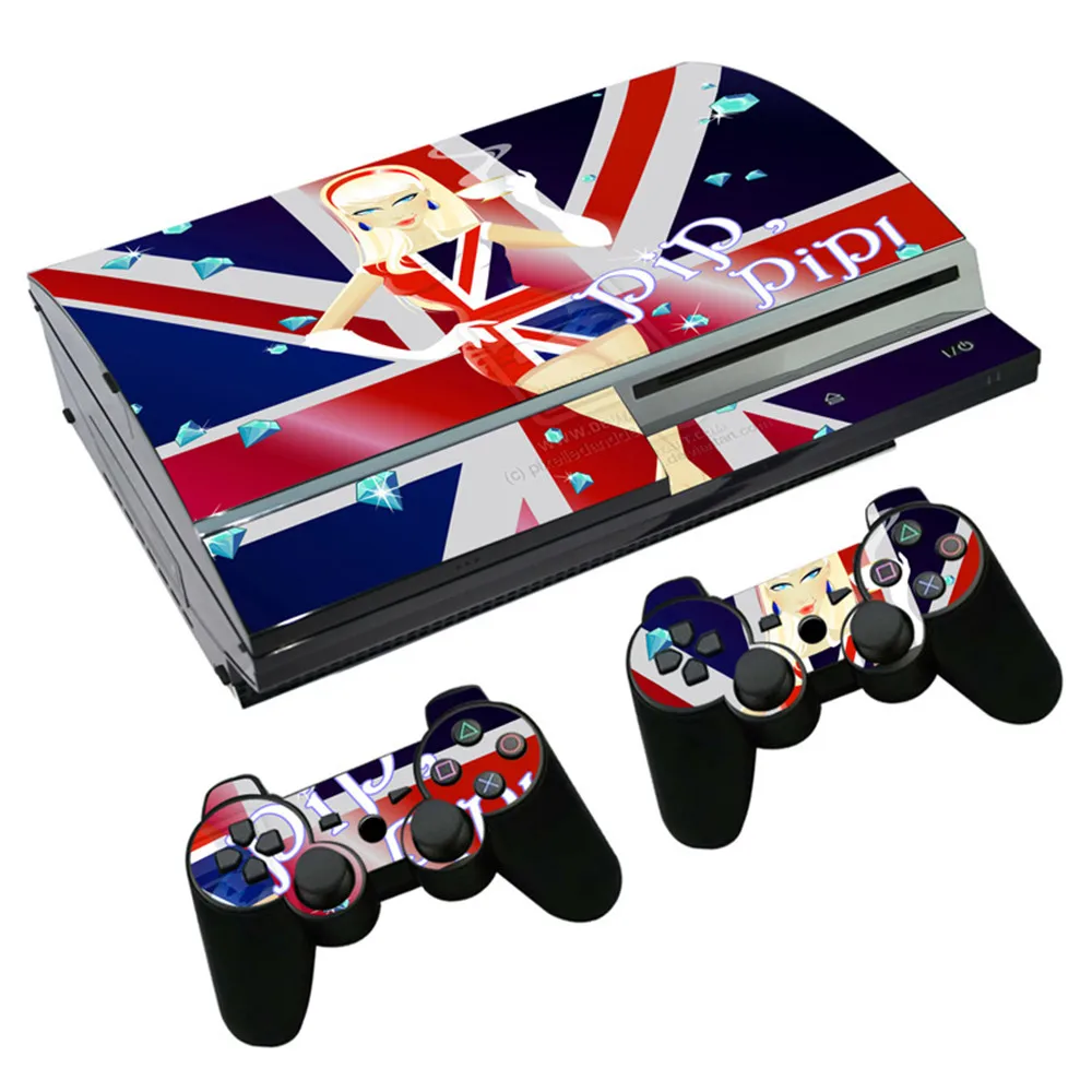 Дизайнерский виниловый чехол для PS3 Fat виниловая наклейка консоль и контроллер