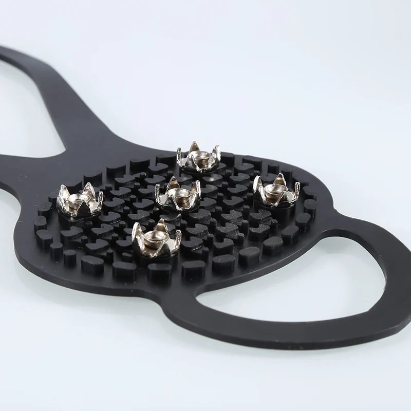 5 зубьев скобы шипы для подъема на снежное поле Нескользящие захваты льда Зимняя