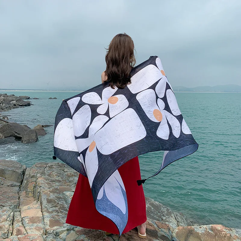 Женский шарф с геометрическим рисунком этнические головные повязки хиджаб