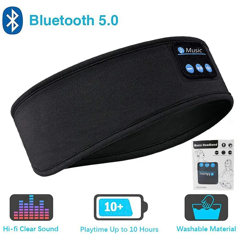 

20p Sleep Headphones Bluetooth Headband,Wireless Music Sport Headbands,Sleeping Headsets with Built in Speaker for Running,Yoga