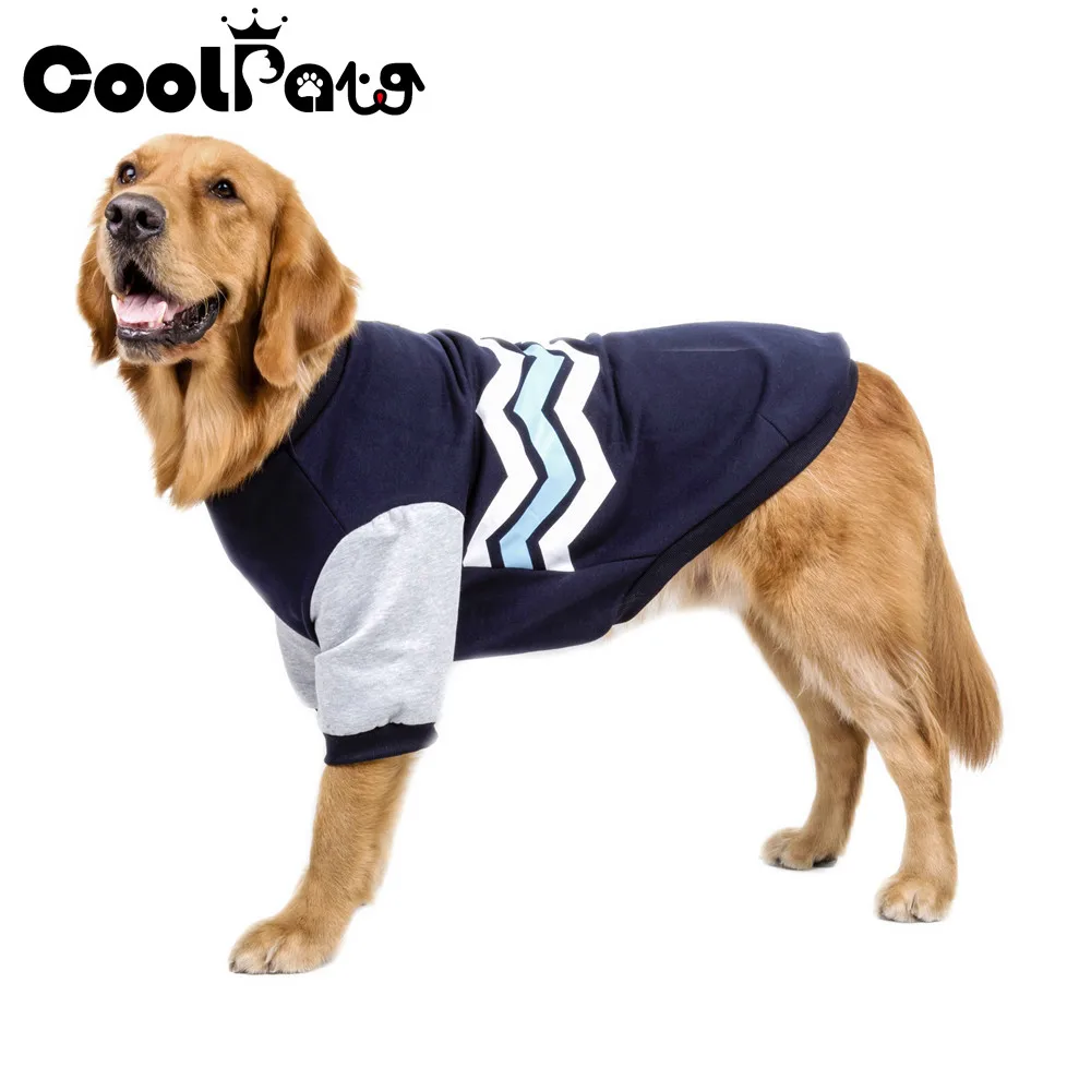 

New Warm Dog Clothes Pet Soft Wave Patten Design Hoodie Coat Jacket Puppy Clothes for Dog Small to Large Supplies