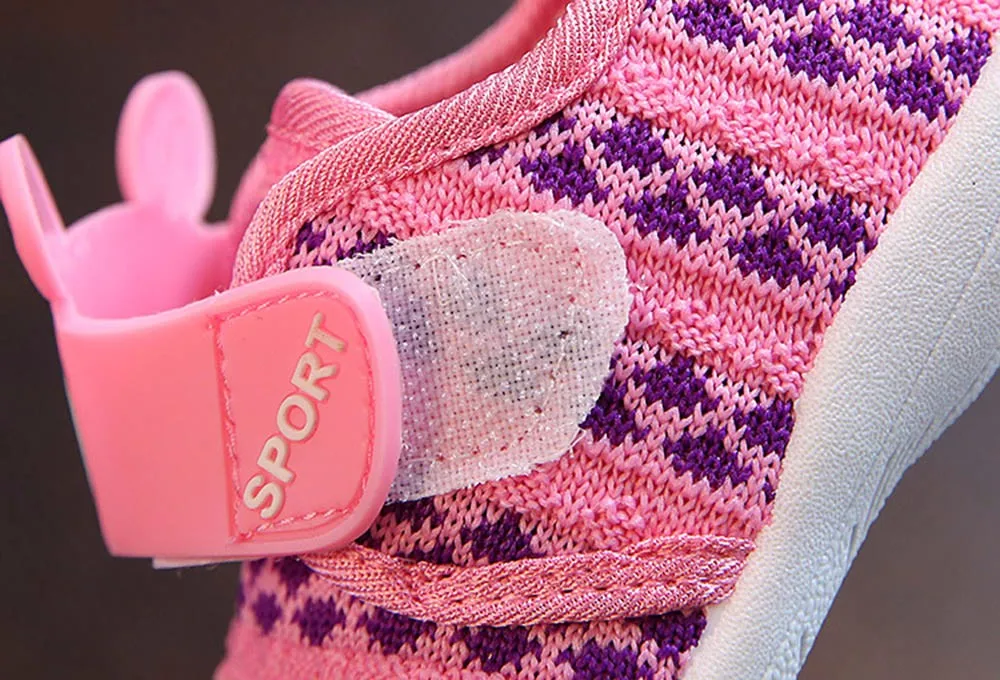 

Toddlerchildren Kids Baby Cartoon Star Rabbit Ears Squeaky Single Shoes Sneaker Kawaii fille garon Baby toddler shoes protecti