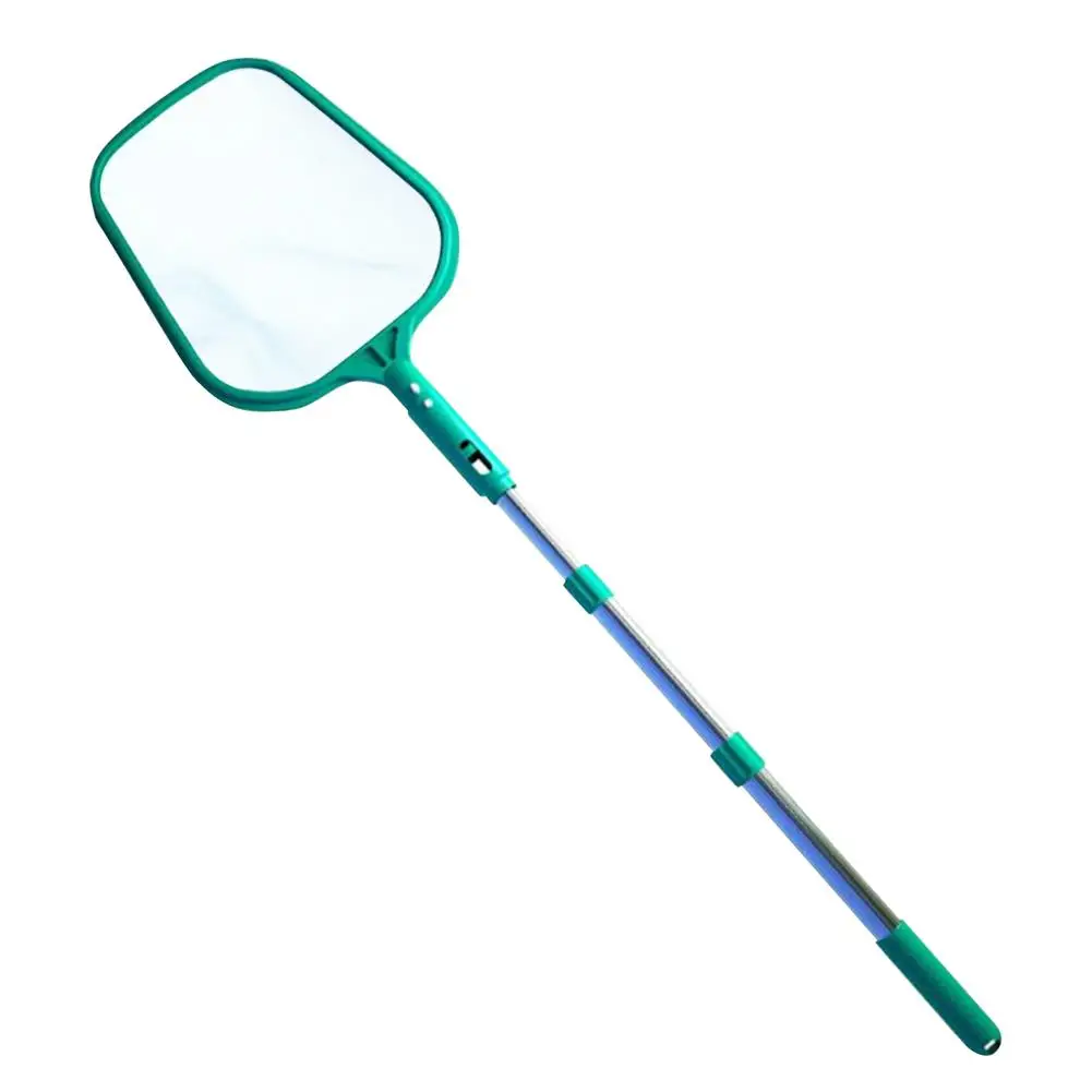 

1 Pcs Swimming Pool Skimmer Net Telescopic Pole Ponds Cleaning Debris Leaf Rake Skimmer Net with Adjustable Telescopic Pole