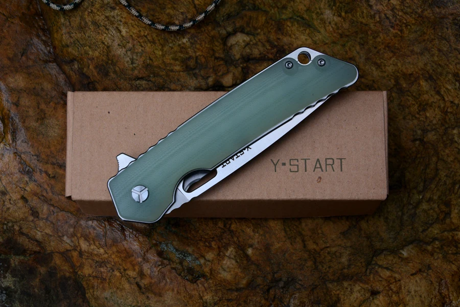 Складной нож LK5016 быстрооткрывающийся 440C сатиновое лезвие Ручка G10 фруктовые