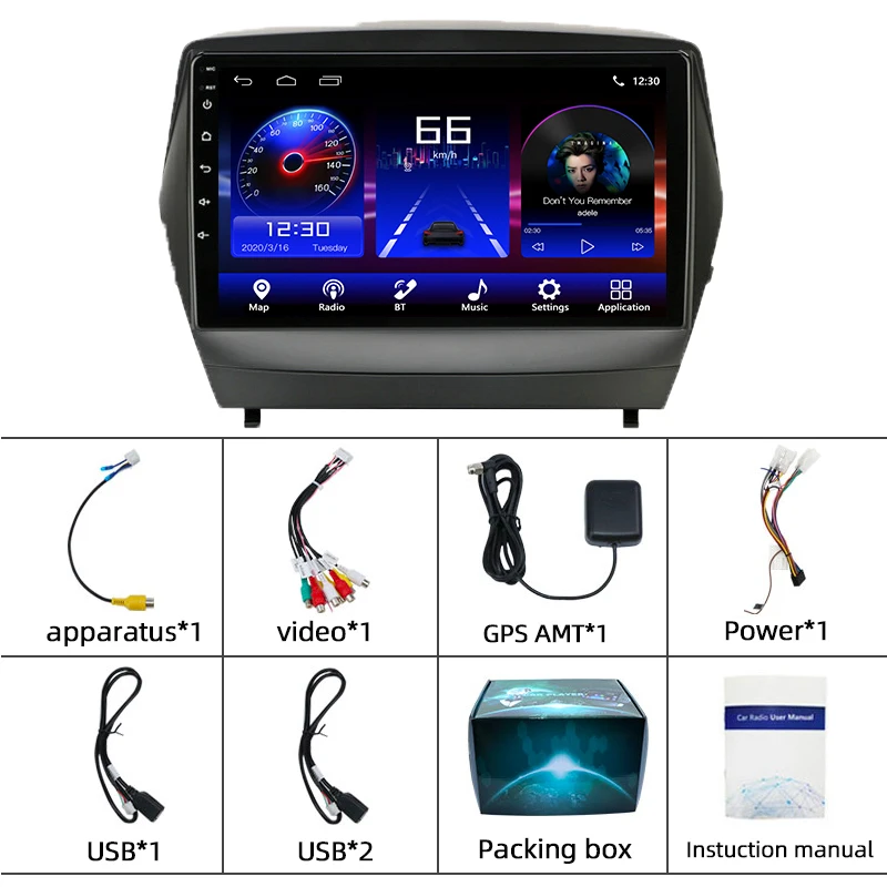 

PEERCE For Hyundai Tucson 2 LM IX35 2009-2015 2din Android 10 Carplay Car Radio Multimedia Video Player Navigation GPS Head Unit