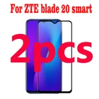 Закаленное защитное стекло с полным наклеиванием для смартфона ZTE Blade 20, 2 шт.
