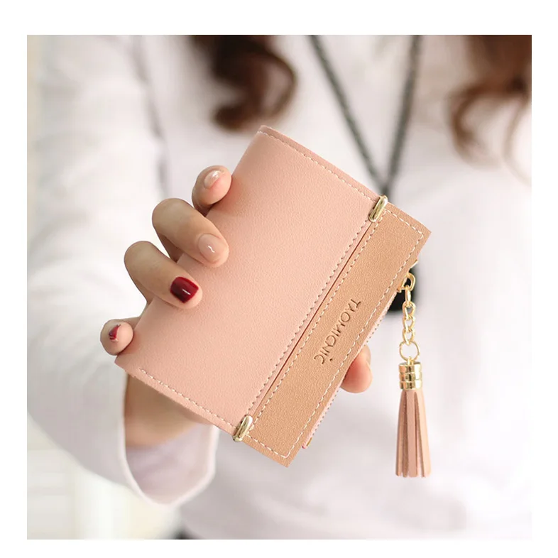 Женские кошельки брендовый Кошелек для монет женские короткий клатч девушек