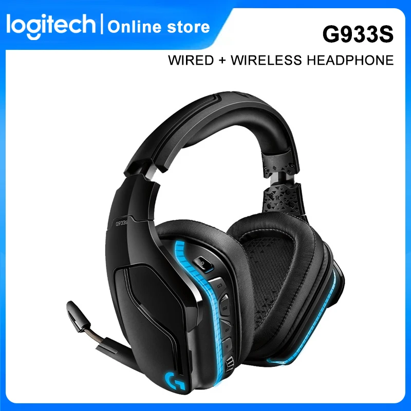 

Logitech G933s Wired Wireless RGB Gaming Headset 7.1 Surround Sound DTS Headphone Compatible for PC Gamer