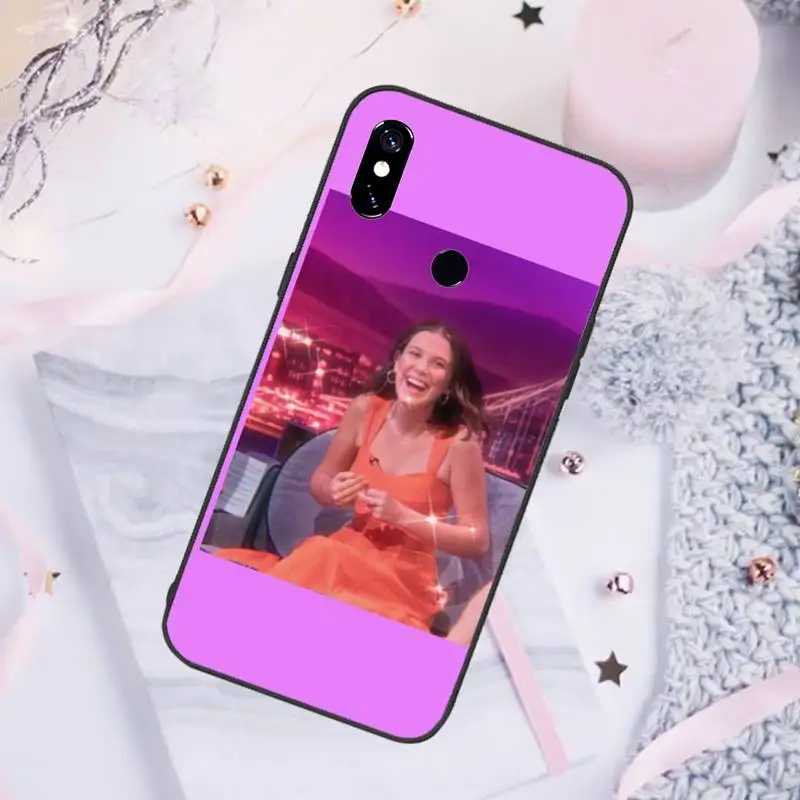 

Millie Bobby Brown Phone Case For Xiaomi Redmi note 7 8 9 pro 8T 9S Mi Note 10 Lite pro