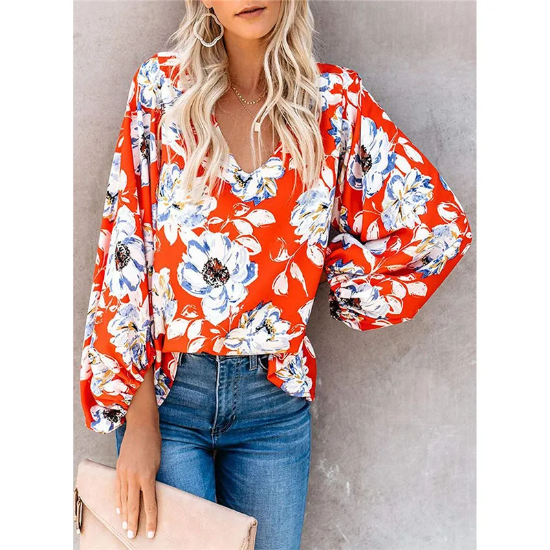 Женская Повседневная футболка с принтом свободная Сексуальная длинным рукавом в