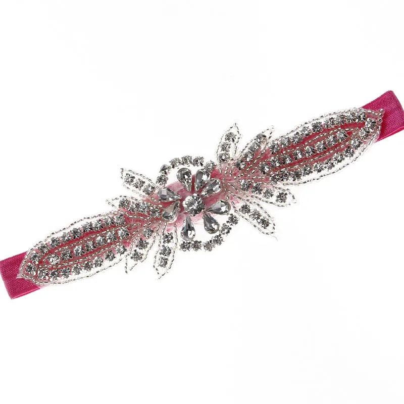 Шикарные Длинные Стразы для новорожденных с повязкой на голову девочек