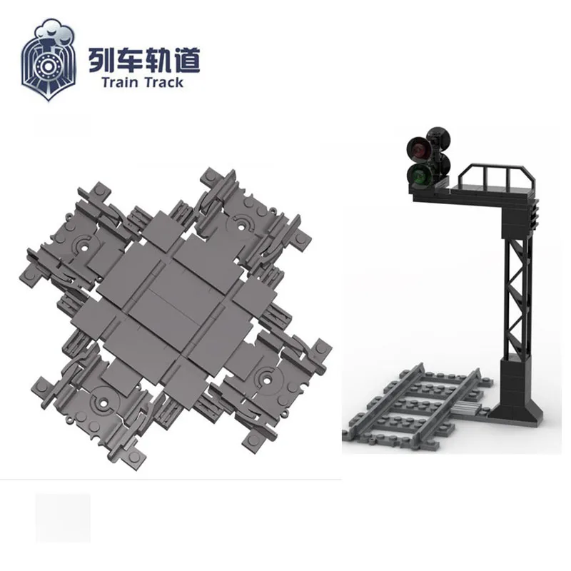 Городской поезд трек железнодорожный сигнал светильник пересечение трека