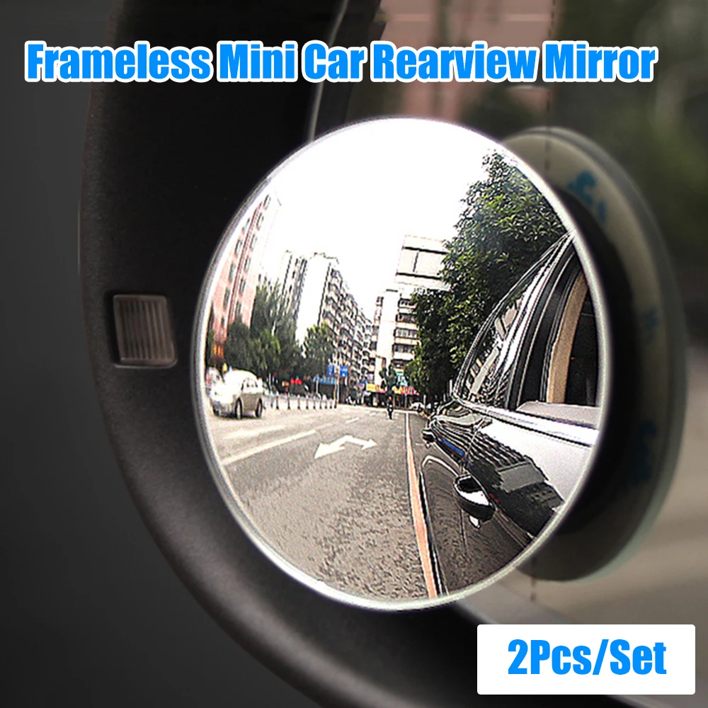 2 шт. Автомобильное зеркало заднего вида с поворотом на 360 °|Комнатные зеркала| |