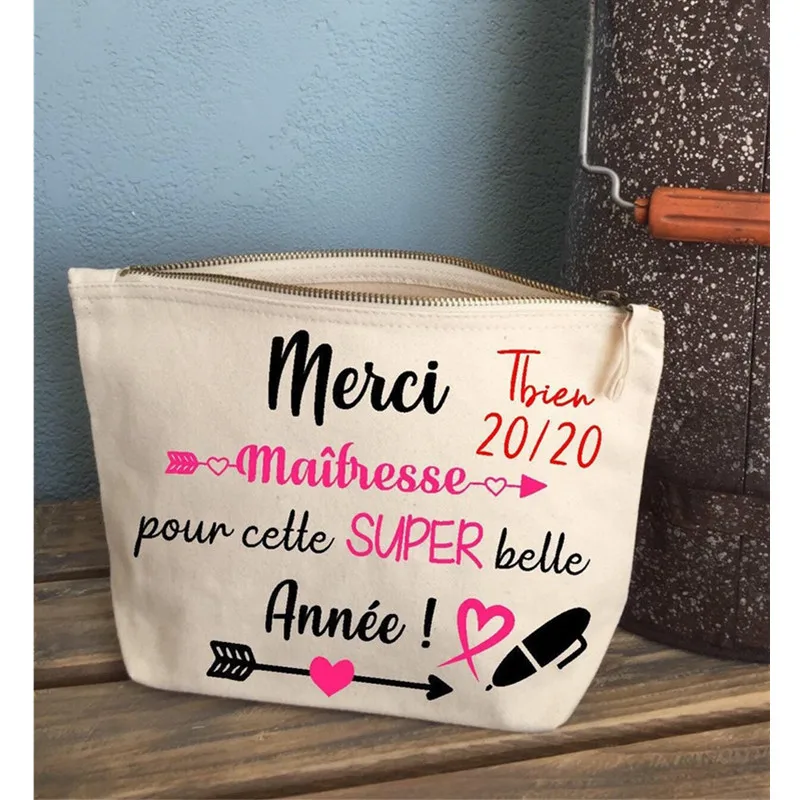 Персонализированная косметичка на любом языке свадебный набор сумок для