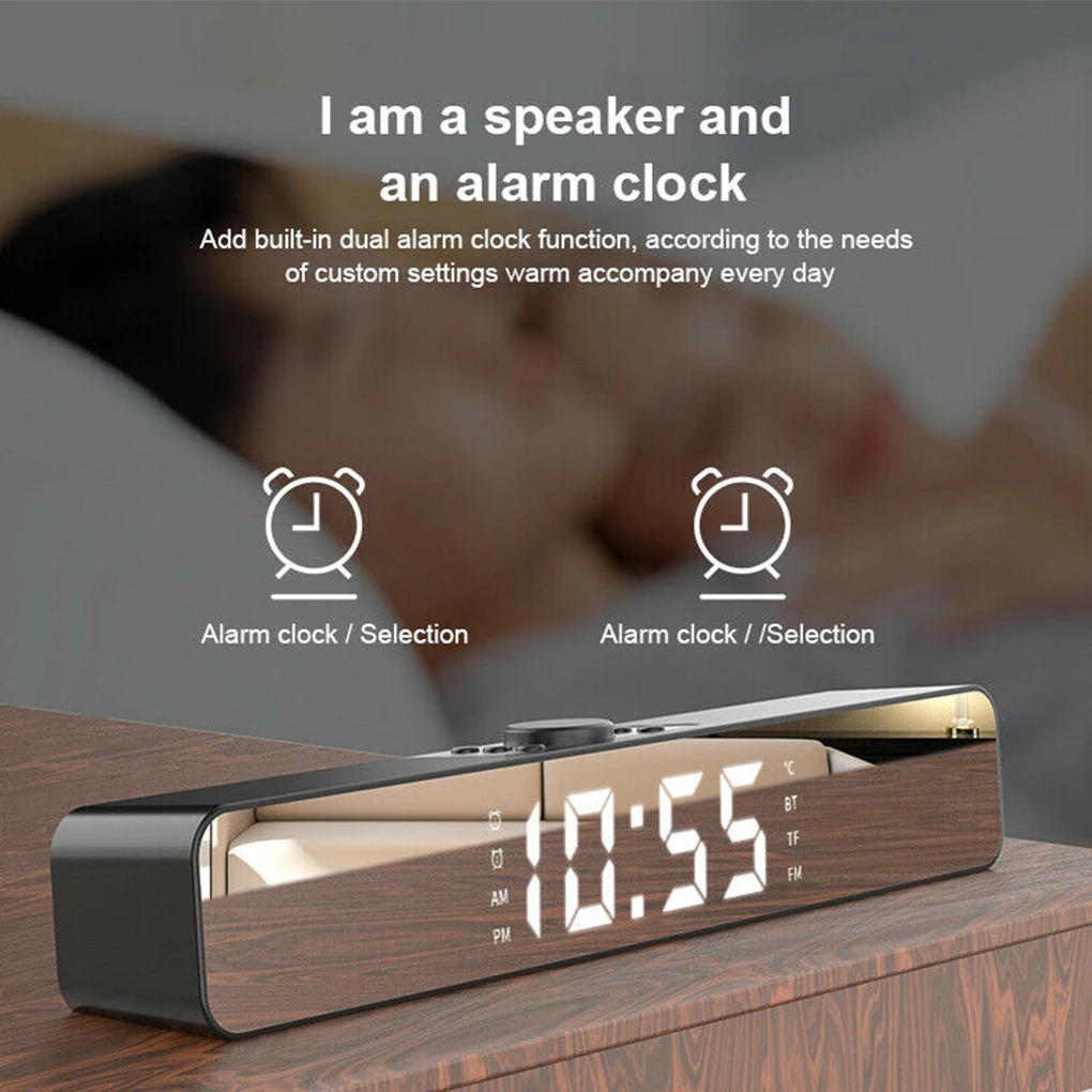 Звуковая панель с шумоподавлением динамик Bluetooth-совместимый 5.0 беспроводной