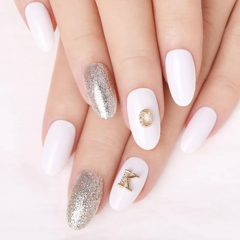 1 шт./пакет английские заглавные буквы Стразы для ногтей украшения кристалл с