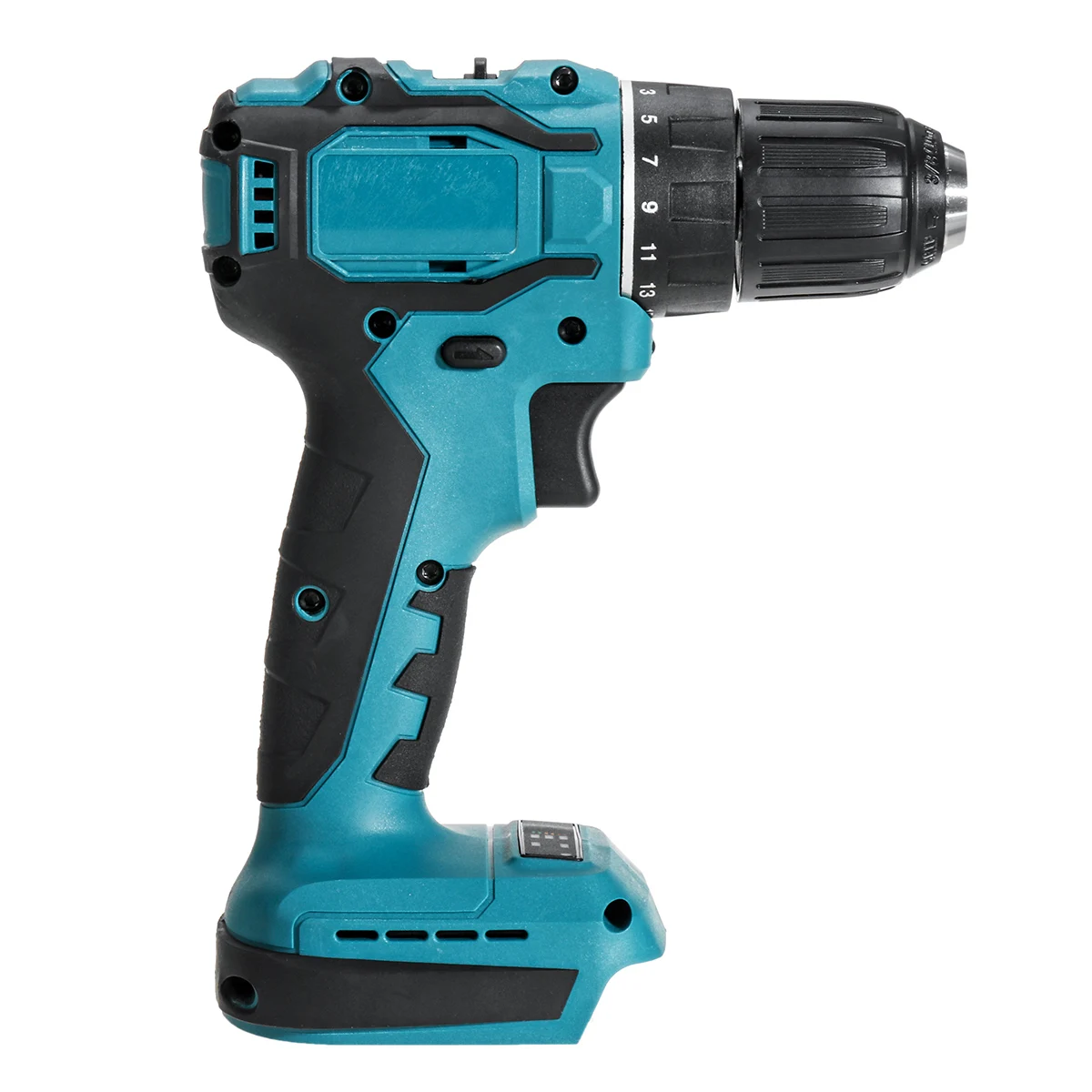 

90N.m 13mm Electric Cordless Brushless Impact Drill Rechargable 1800rpm Hammer Drill Screwdriver for Makita 18V Battery