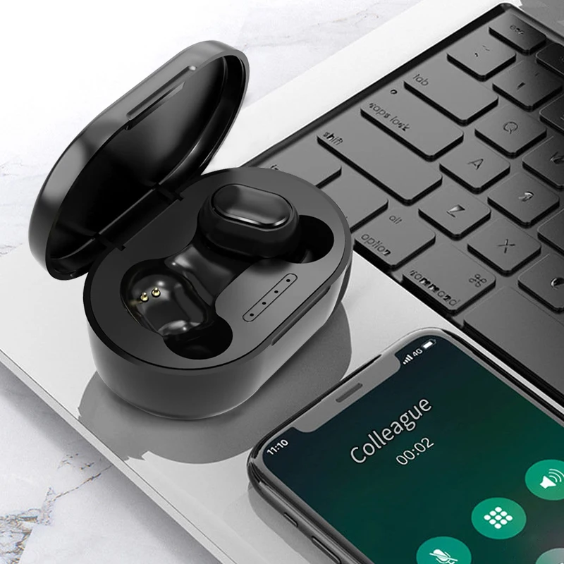 

A6S TWS Bluetooth Wireless Headphones Wireless Earbuds 5.0 TWS Earphone Noise Cancelling Mic for Xiaomi iPhone Huawei Samsung