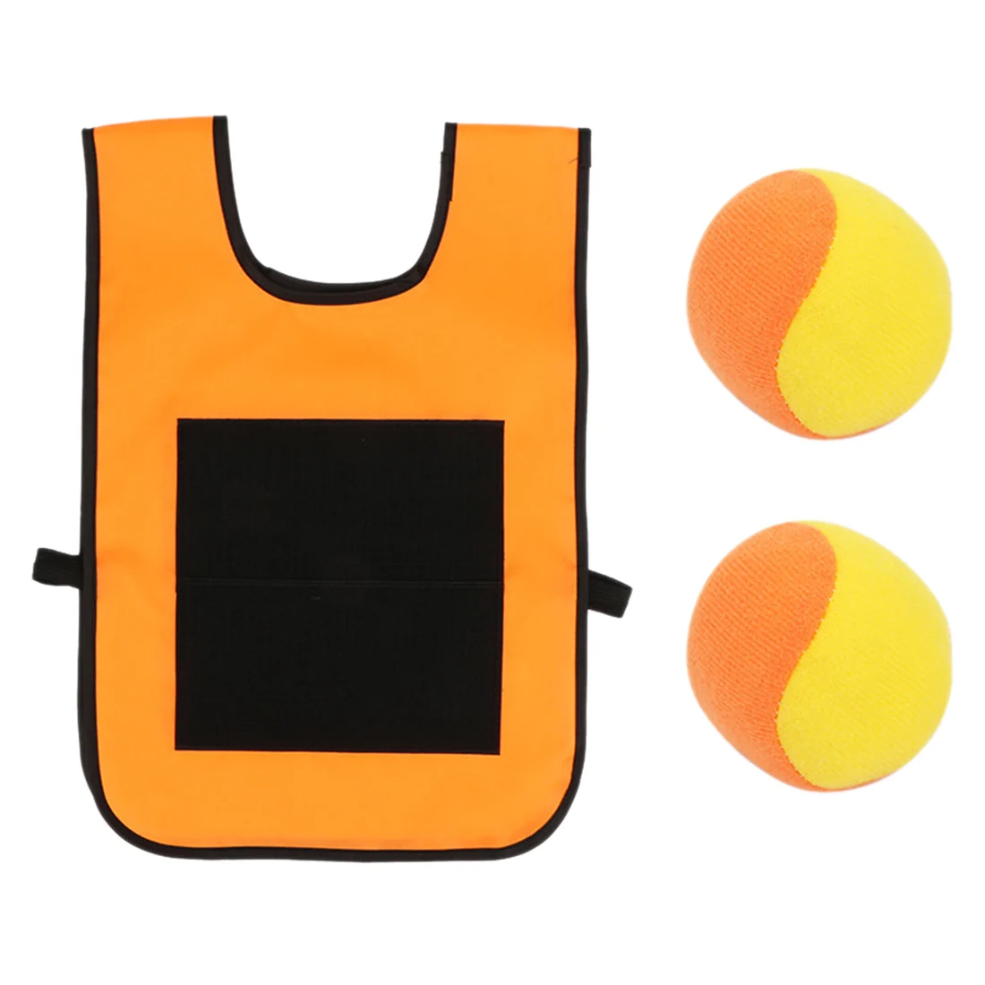 Бирка для Dodgeball Sticky Vest Catch Toss Game Sticky Target Ball жилет для детей, желтый, оранжевый и так далее - Цвет: Orange