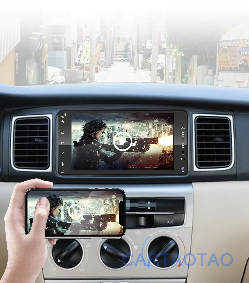 2din Android 8,1 универсальный автомобильный DVD для Toyota Corolla Camry Crown RAV4 автомобильный Радио gps навигация Bluetooth WiFi мультимедийный проигрыватель