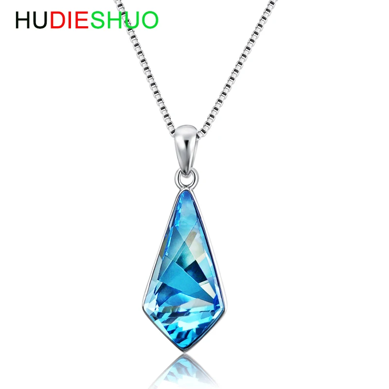 

Fashionable Selling Necklace Pendant Crystal Women's Plating Platinum 925 Sterling Silver Necklace
