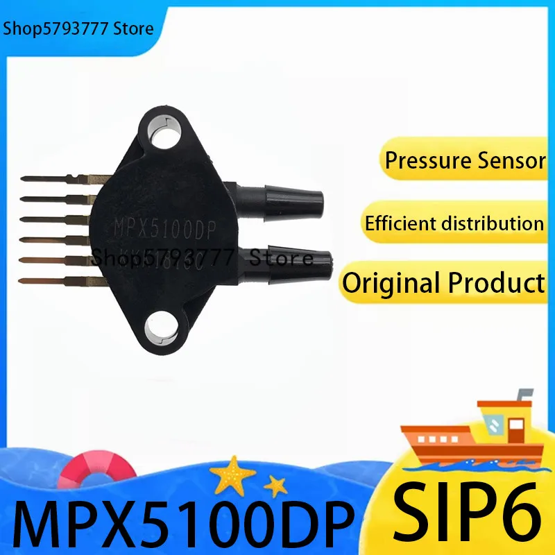 1PCS New original genuine MPX5100DP SIP-6 MPX5100 SIP6 pressure sensor transmitter | Replacement Parts