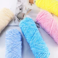 chunky yarn polyester blend velvet yarn crochet yarn cotton for hand knit crochet yarn cotton diy scraf 100g