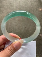 natural burma jadeite exquisite round bar bracelet fashion atmosphere jewelry fine bangle top accessories lucky gift