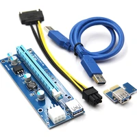 pci e express riser card 1 to 4 adapter 4 port 16x pci e to usb 3 0 extender card pcie adaptor card for bitcoin mining miner