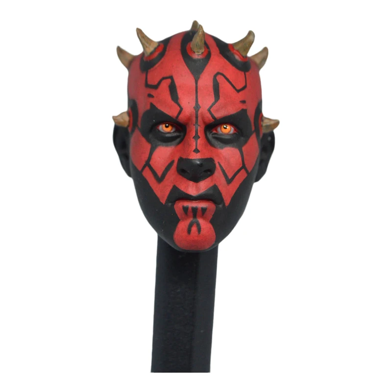 Масштаб 1/6 Резная Голова Дарта Maul модель F 12 дюймов мужские фигурки игрушки хобби |