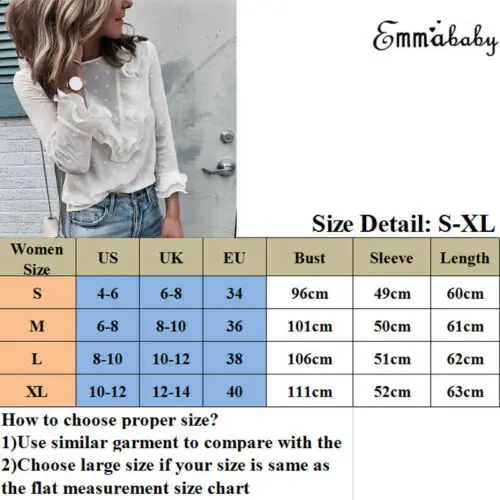 

Womens Boho Beach Ruffle Frill Polka Dot Tops and Blouses elegant Long Sleeve Female Party Blouse blusas femininas elegante