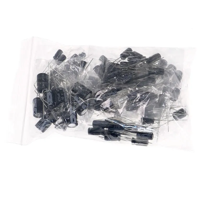 120 шт. 12 значений 1 мкФ Ф ~ 470 набор электролитических конденсаторов 10 каждого