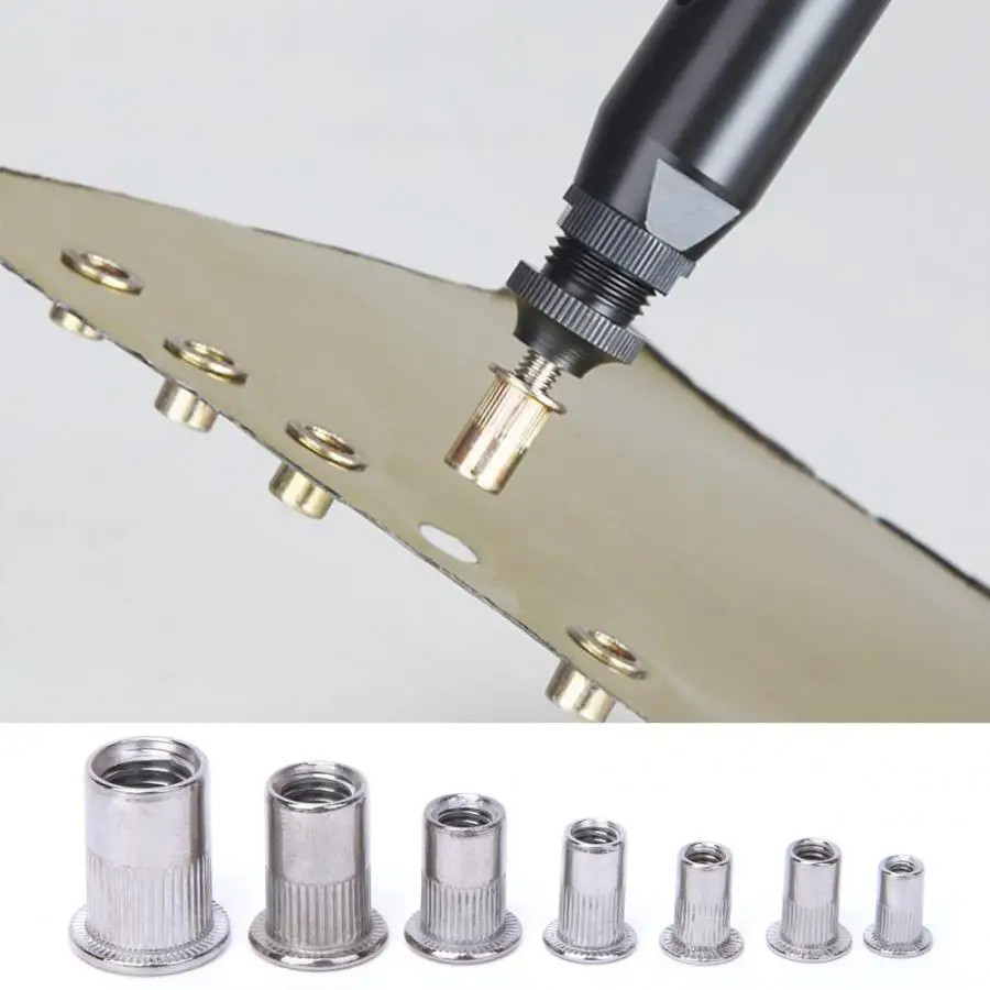 

165 Pcs Rivet Nut Stainless Steel 304 M3~M10 Pull Rivet Nut Compartment Kit Nut