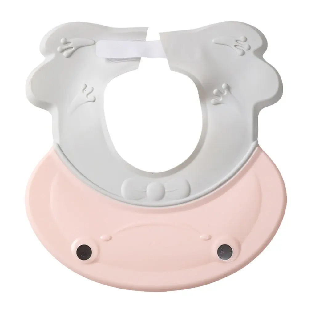 

Детская Регулируемая Шапочка для душа с защитой ушей, силиконовая шапочка для шампуня, Нетоксичная мягкая эластичная прочная шапочка