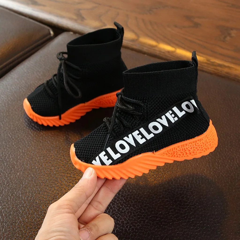 Новинка осени 2019 модная детская повседневная обувь с высоким берцем Детские