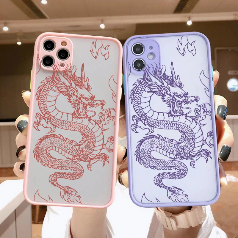 dragon phone case for xiaomi redmi note 9 9s 8 7 7a 10 s k20 k30s k40 pro max 10x mi 10t 11 lite poco f3 x3 nfc matte bag fundas free global shipping