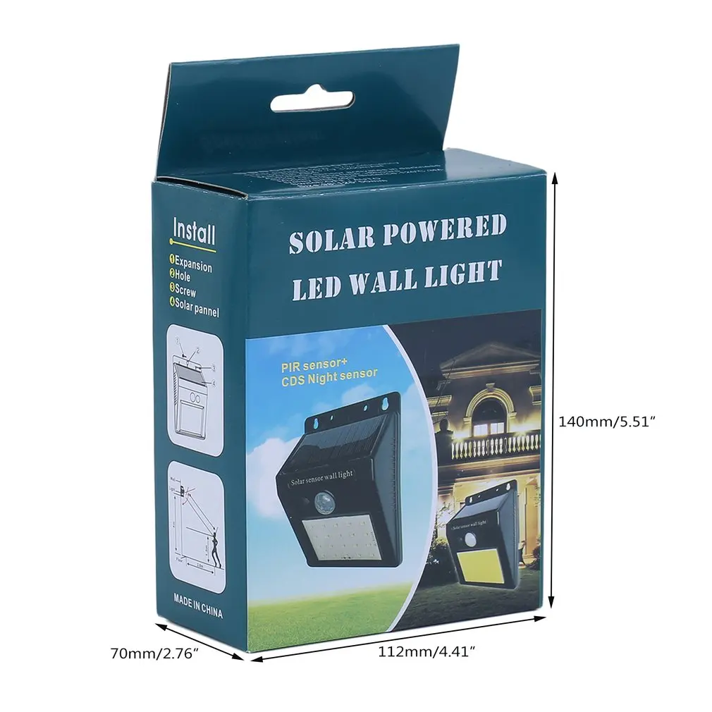 

LED flashlight outdoor sensor wall waterproof solar garden street light sensor automatically lamp motion public road Night blubs