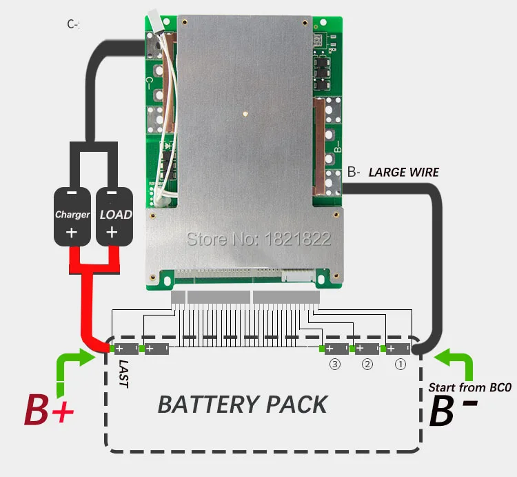 Литий-ионный аккумулятор BMS 28S 100 А В литий-ионный PCM для электрического мотоцикла