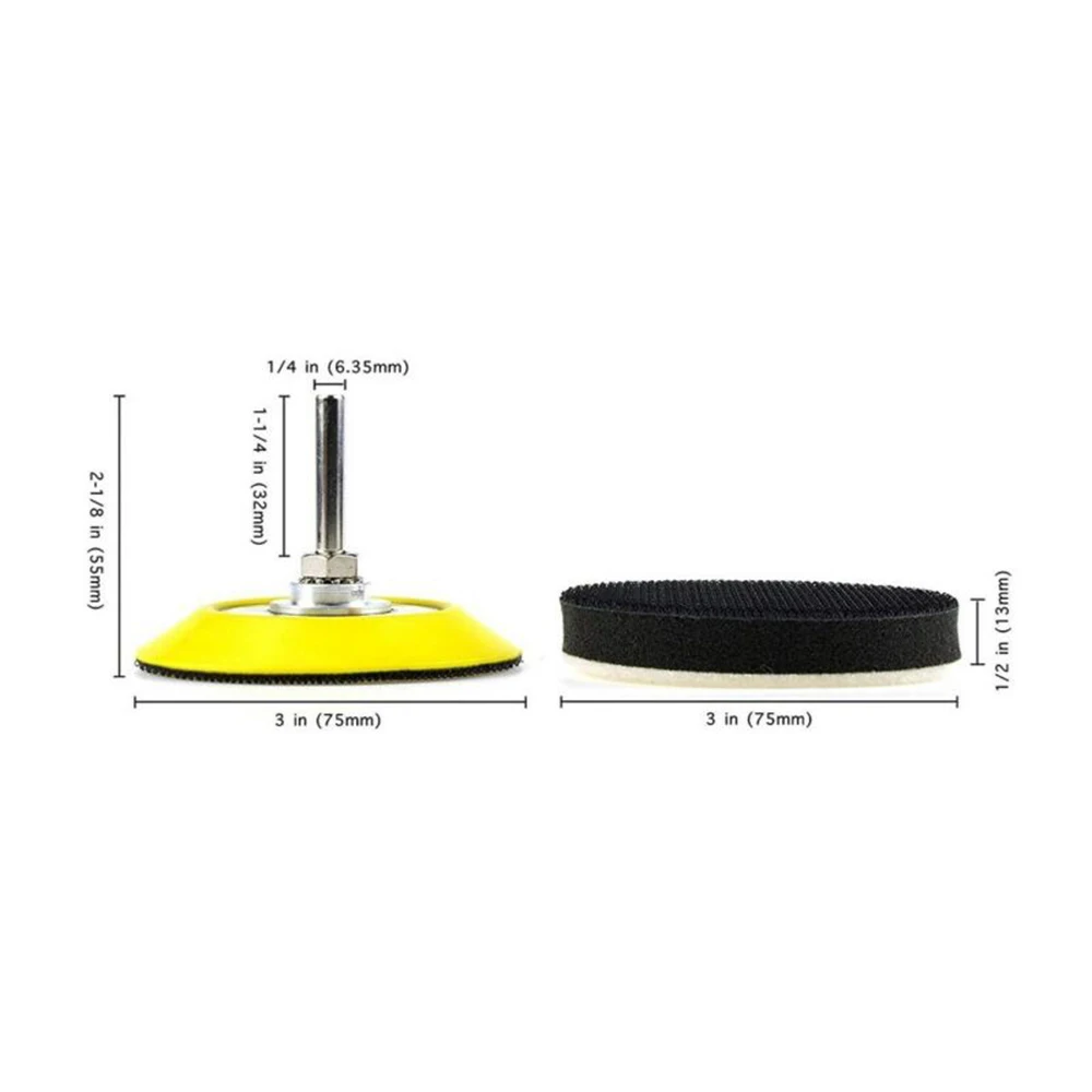 

Hook and Loop Sanding pad 6.35mm shank Sander Polishing Electric drill