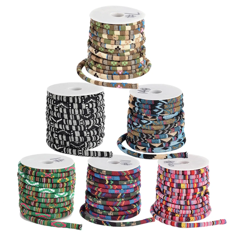 Этнический шнур из полиэстера 9 цветов 10 ярдов/рулон нить для изготовления