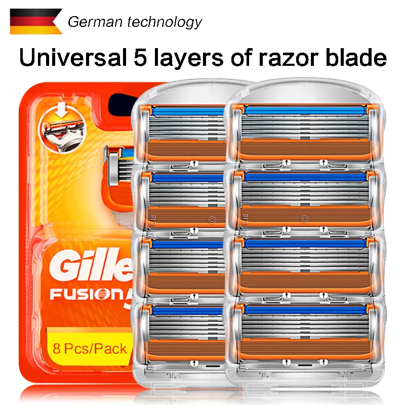 

Manual Shaver Razor Shaving Blades 5 Layer StainlessStee With Replacebale Blades Gillette Compatible with General