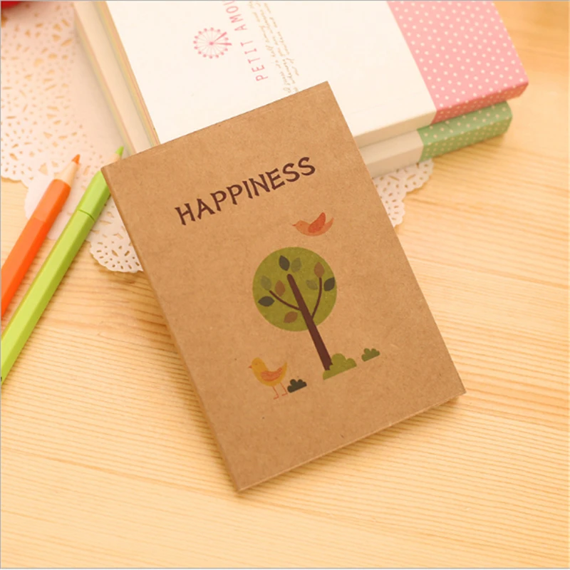 

Мини-альбом для зарисовок в стиле ретро, крафт-Обложка, бумажный блокнот с ручной росписью, записная книжка для студентов, дневника, офиса, ш...