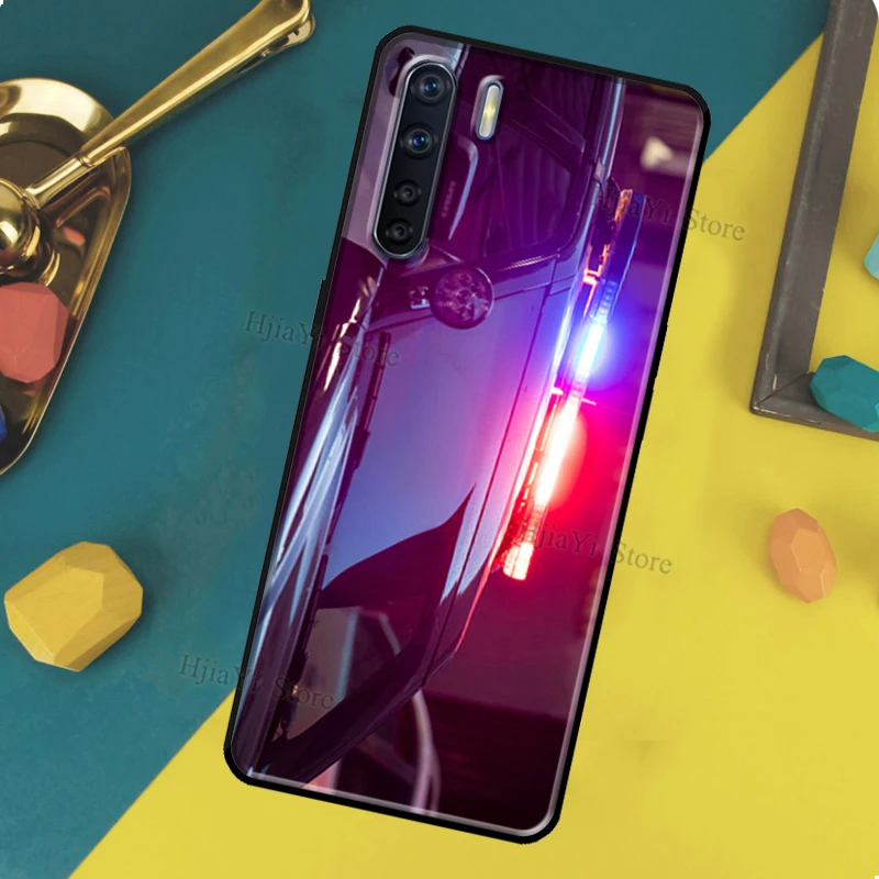 Чехол полицейская машинка для OPPO A96 A76 A16 A94 A74 A54 A77 A17 A52 A72 A91 A93 A5 A9 A31 A53 A57s |