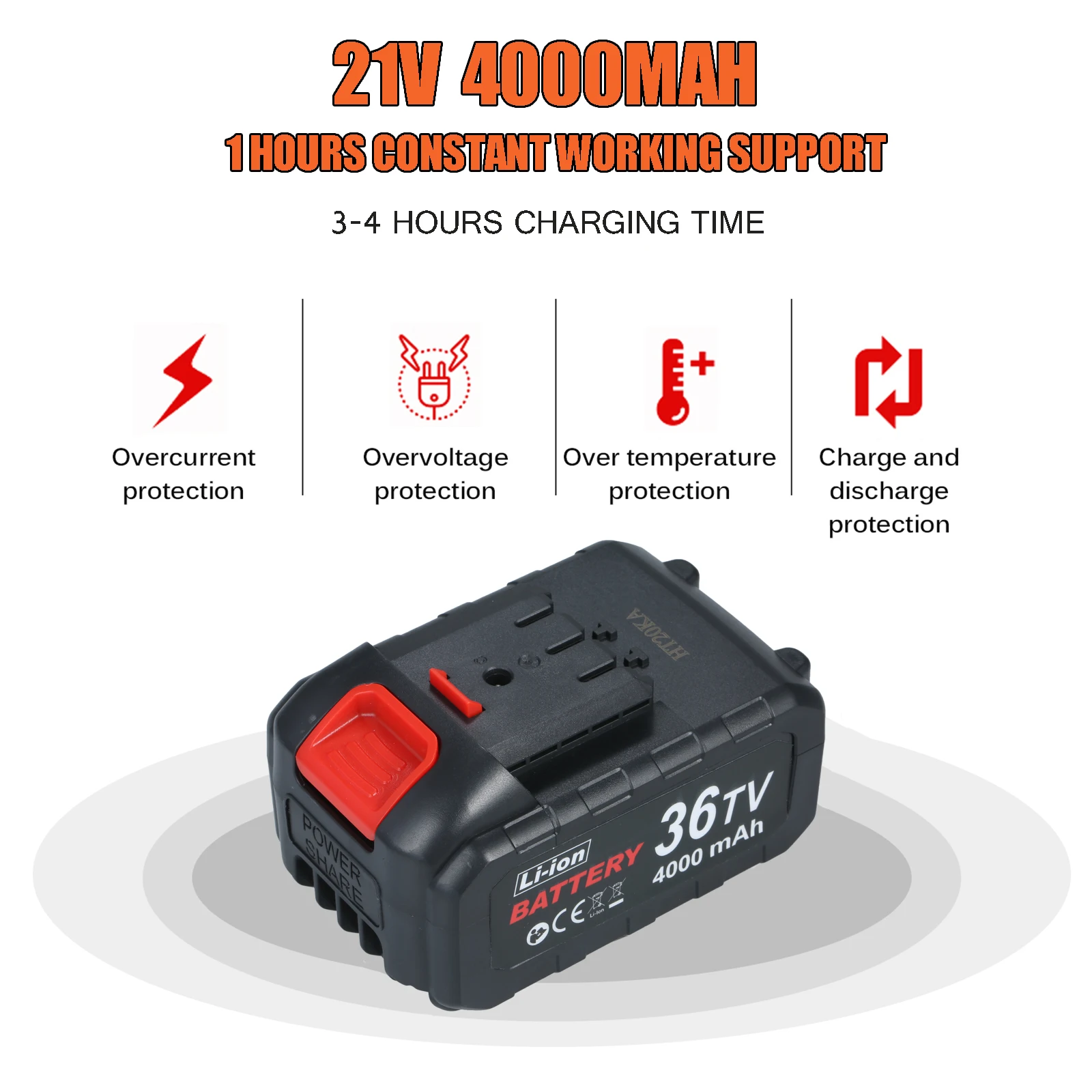 

4000mah 4-In Mini Chainsaw Cordless Pruning Saw Portable Electric Saw Lightweight Pruning Shears One-Hand Chainsaw Rechargeable