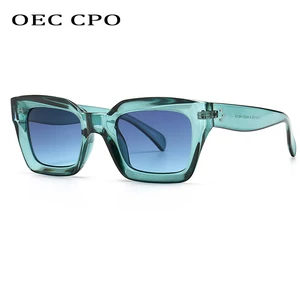 Cool Colorful Square Sunglasses Women Men New Brand Design Vintage Sun Glasses For Women Unique Flat