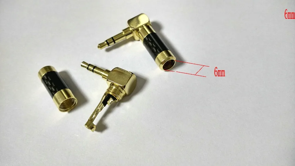 20 шт. позолоченный 3 5 мм стерео аудио правый угол 90 градусов адаптер для пайки